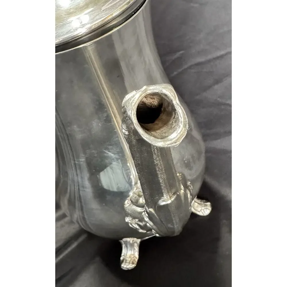 Vintage International Silver Company Silver Plated Footed Lidded Tea Pot